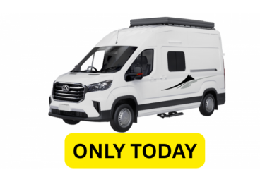 2 berth Campervan Non Toilet and Shower; 2 Seatbelts in the driver’s cab; Bedding, linen & kitchen equipment included; Driver’s cab air-con & heating; Power Steering