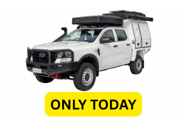 4 Seatbelts (2 with child seat anchors in the rear); Bedding, linen & kitchen equipment included; Driver’s cab air-con & heating; 2 x Double roof top tents (front and rear); Pop top roof; Power Steering; Cruise Control; Reversing Camera